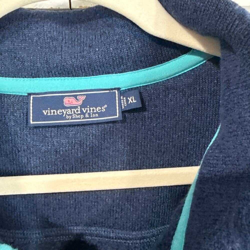 Vineyard Vines Sweater Fleece Shep Shirt Deep Bay Men’s XL - Picture 3 of 7